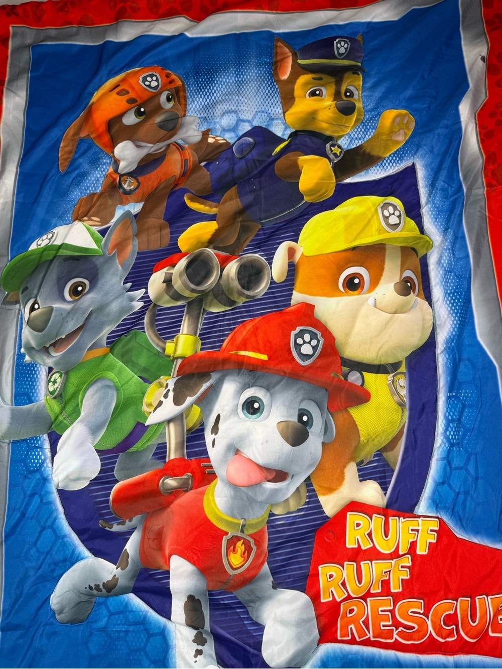 PAW PATROL Toddler Comforter Reversible Ruff Ruff Rescue Nickelodeon 2019 Chase - Picture 5 of 14